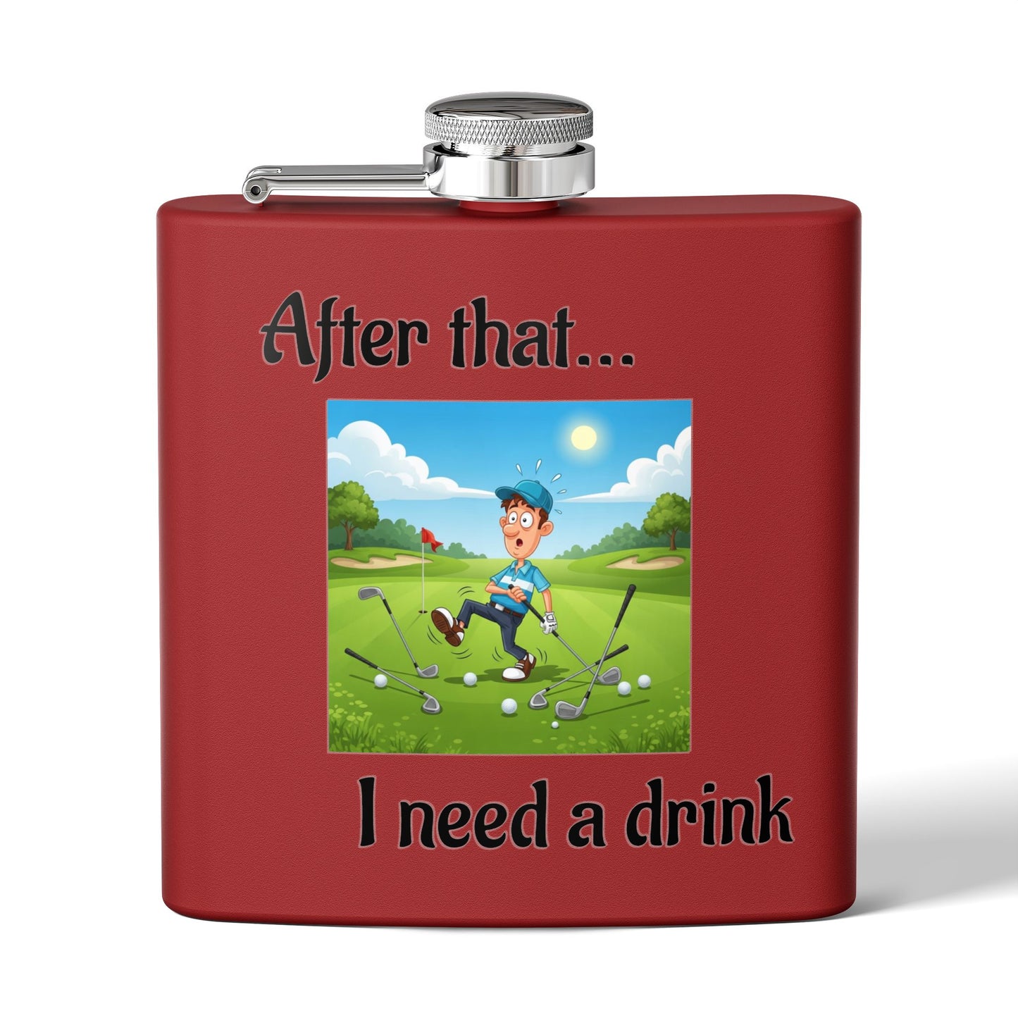 Stainless Steel Golf Flask