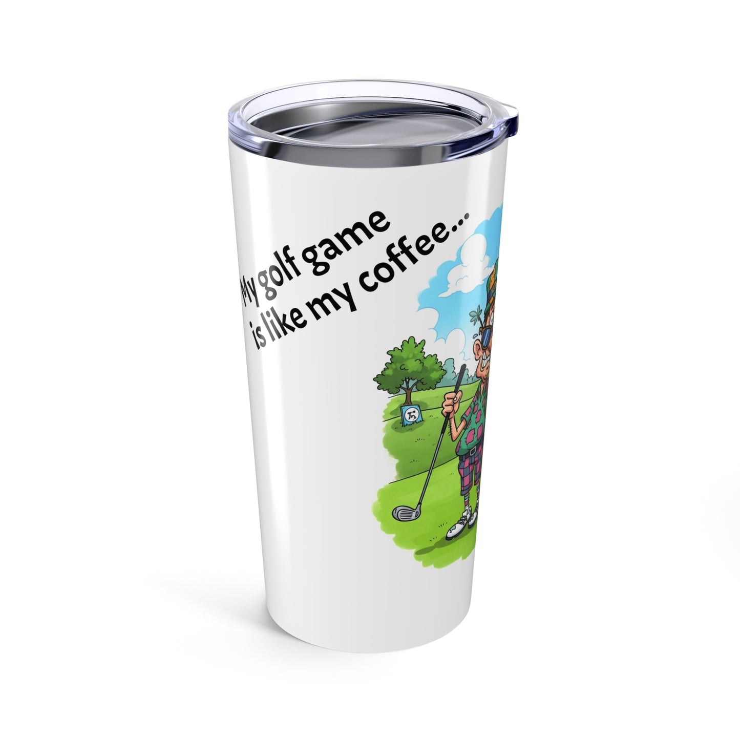 Cartoon 20oz Tumbler - Bitter Coffee