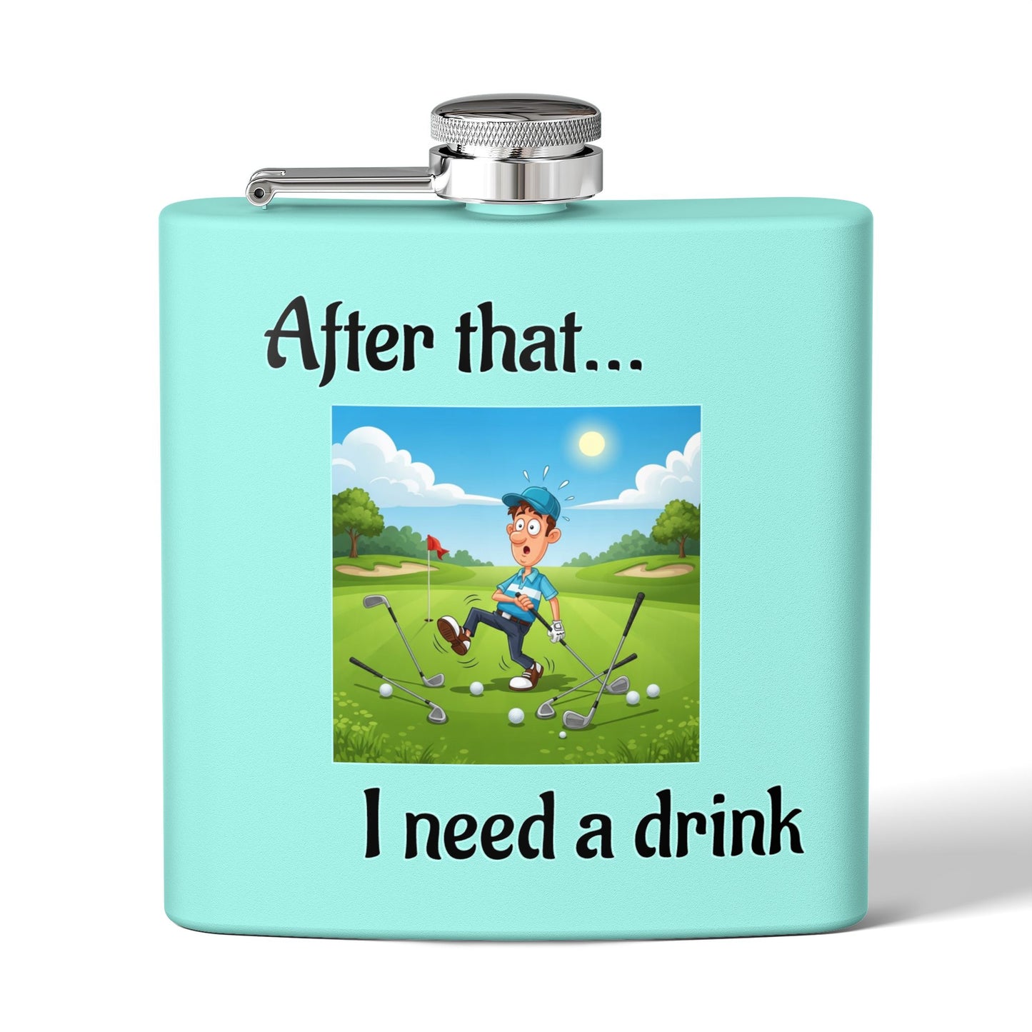 Stainless Steel Golf Flask