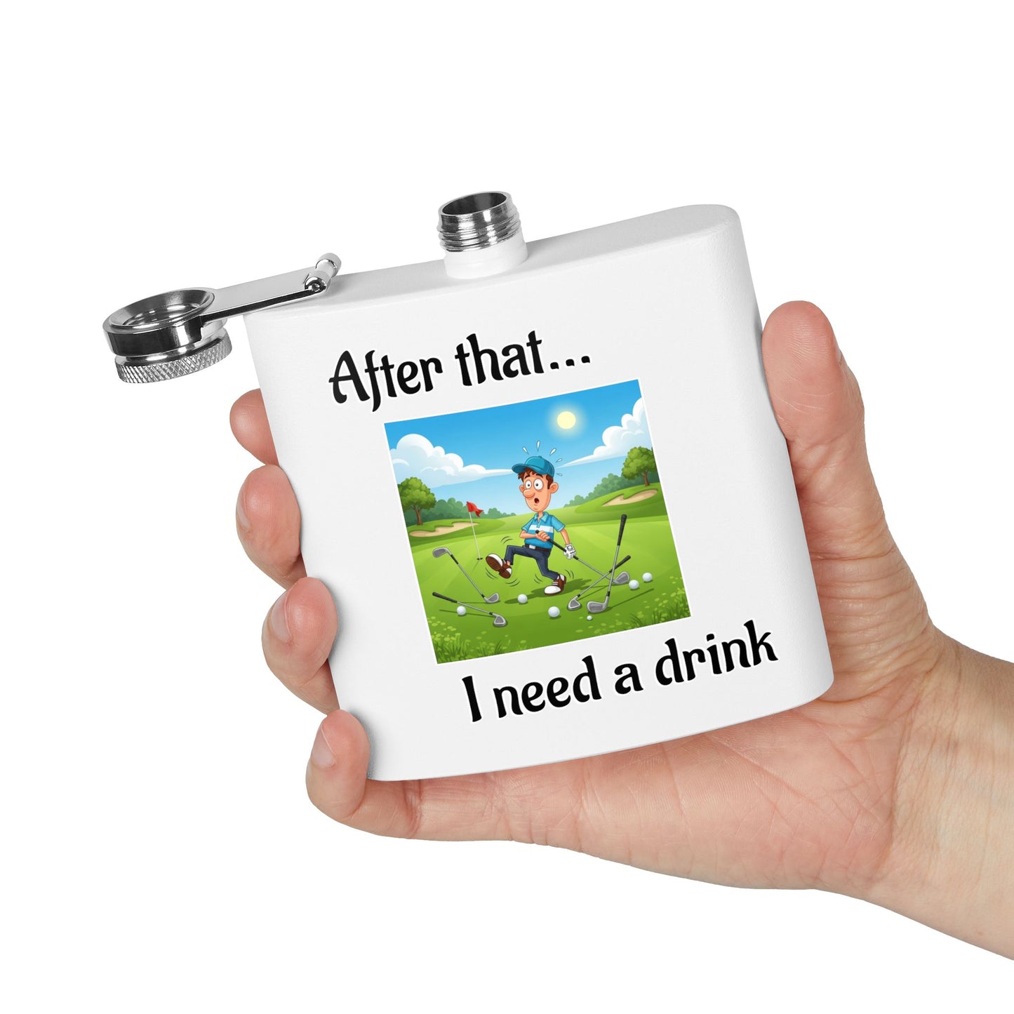 Stainless Steel Golf Flask