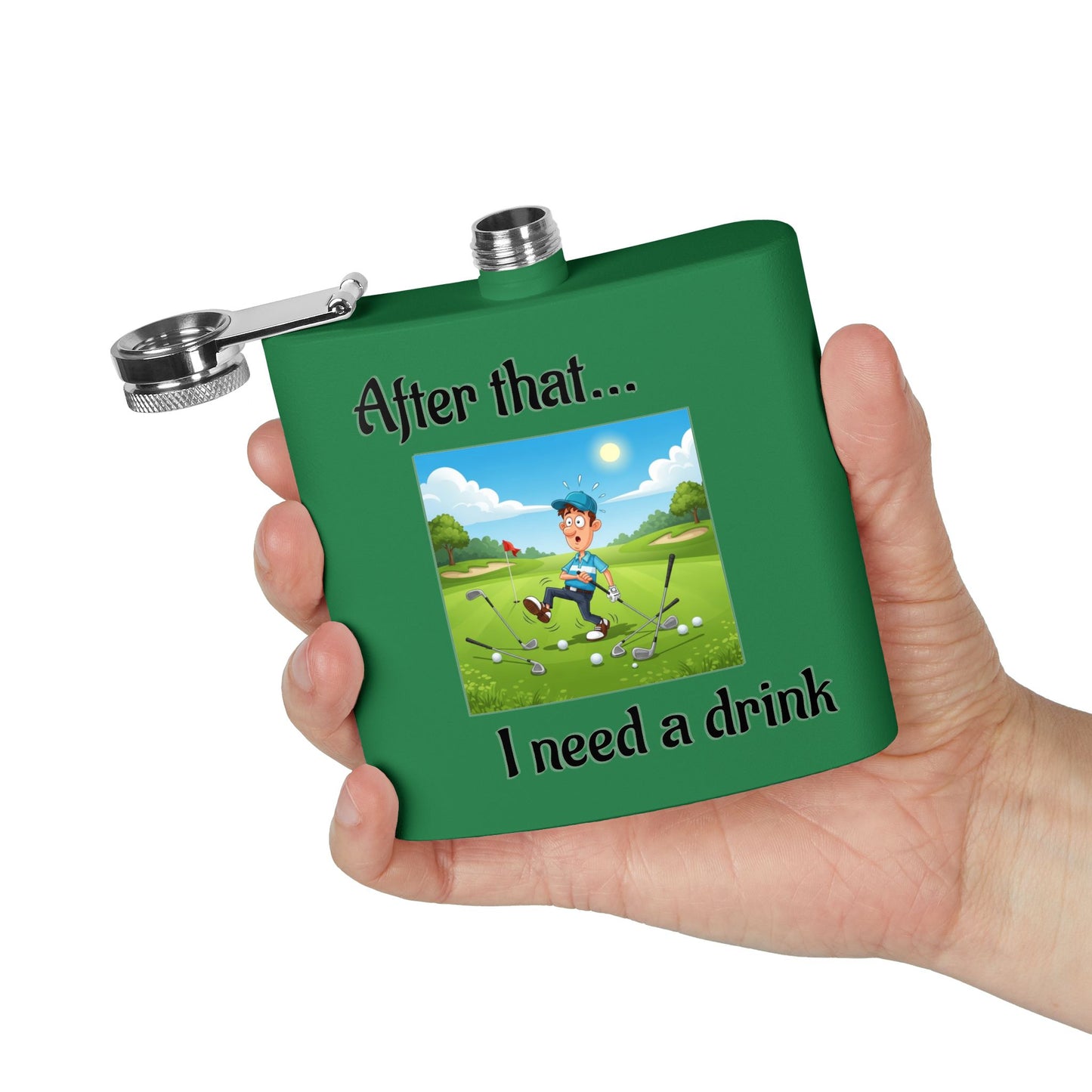 Stainless Steel Golf Flask