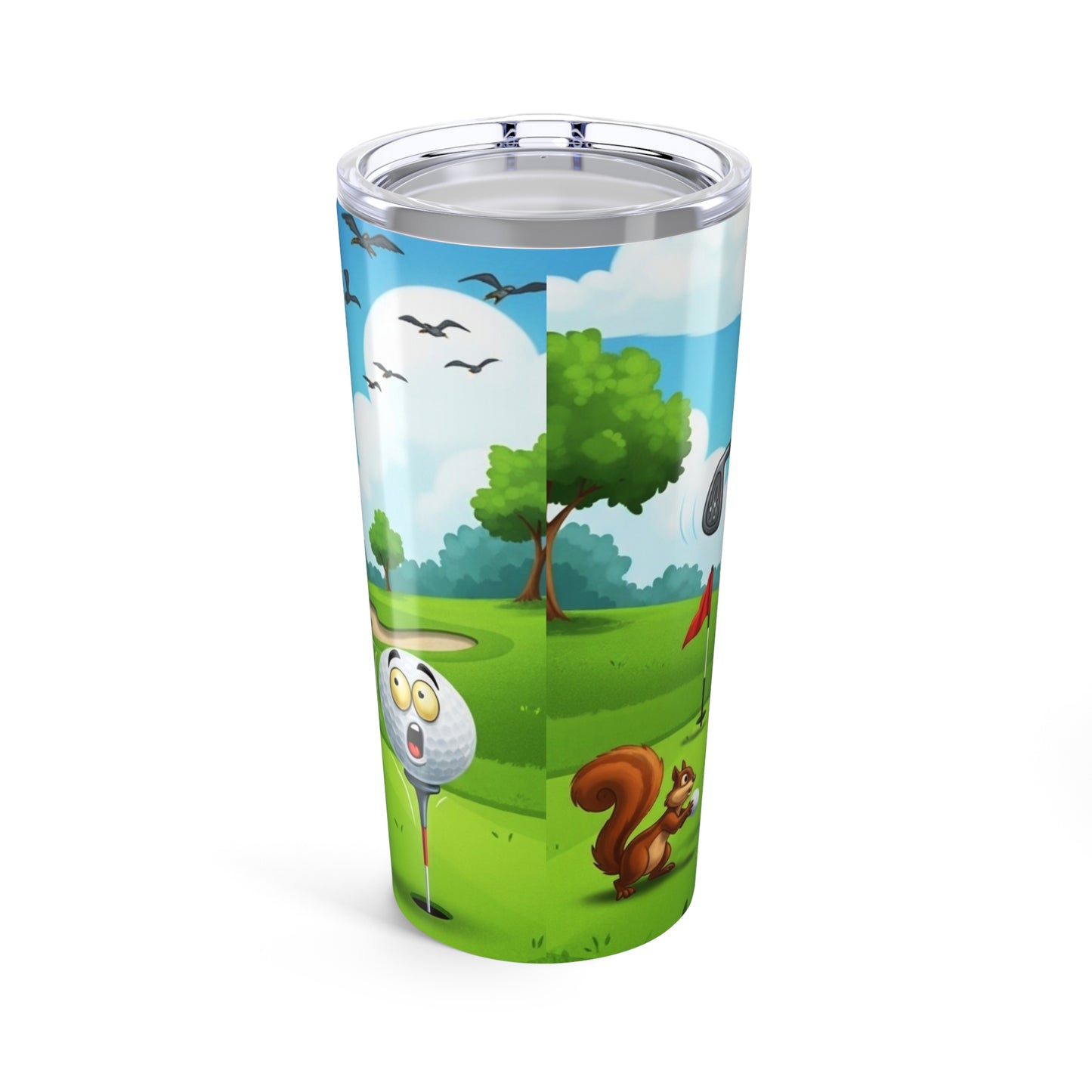 Cartoon 20 oz Tumbler - Swing & Miss