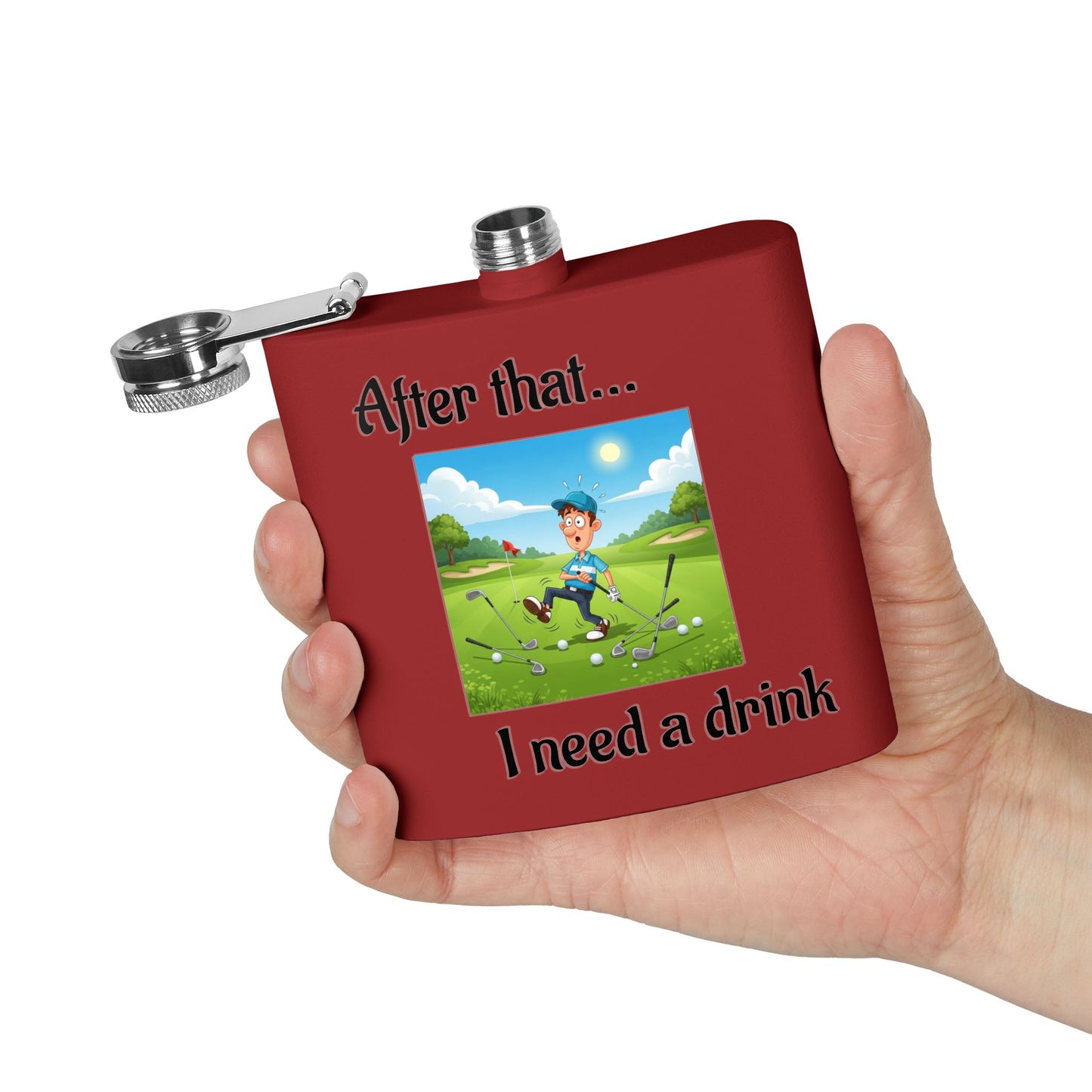 Stainless Steel Golf Flask
