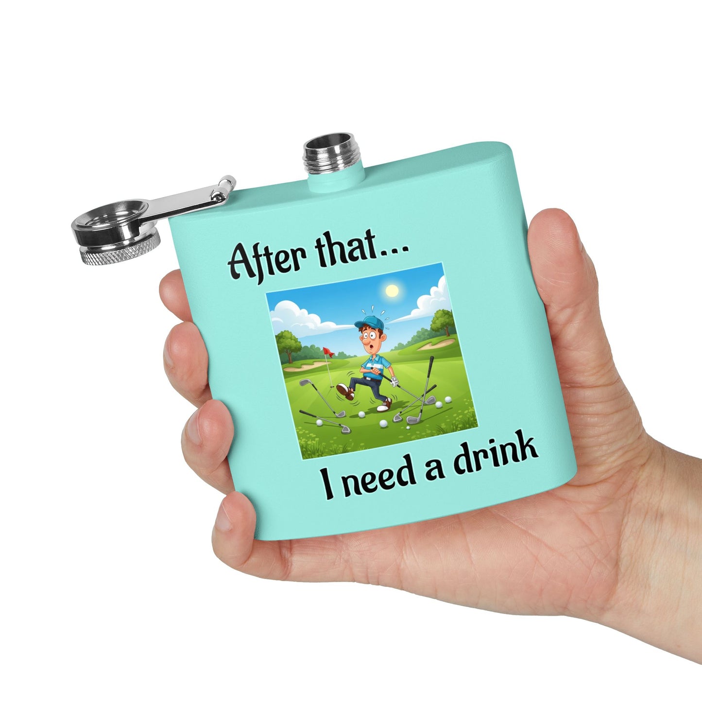 Stainless Steel Golf Flask