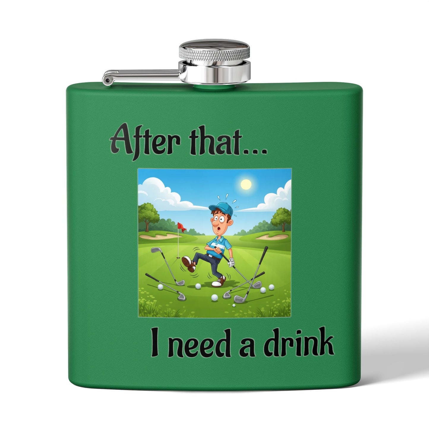 Stainless Steel Golf Flask