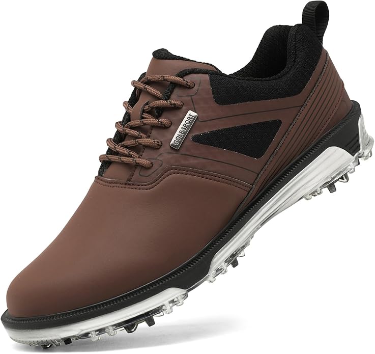 ULTIANT Men's Golf Shoes, Fixed Sole, Waterproof