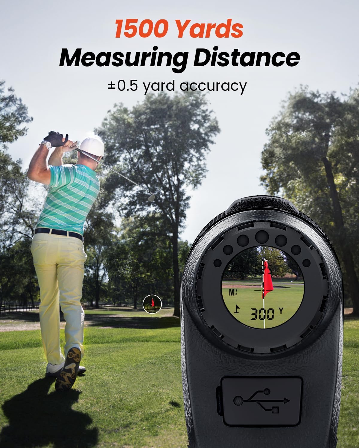 BESTSEE Golf Rangefinder with Slope