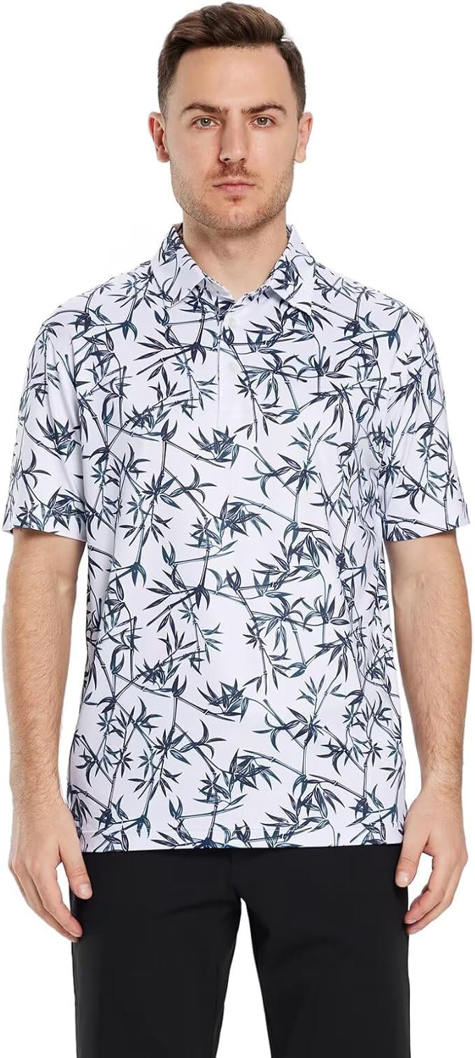 Rich Collection - Blue Plants Golf Polo