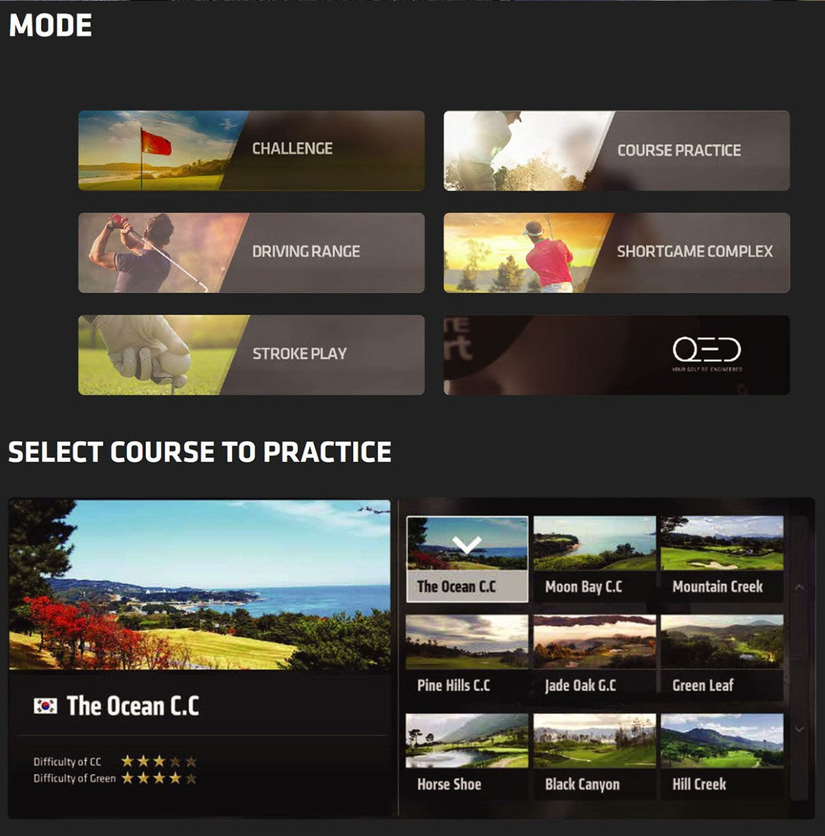 Uneekor QED Golf Package