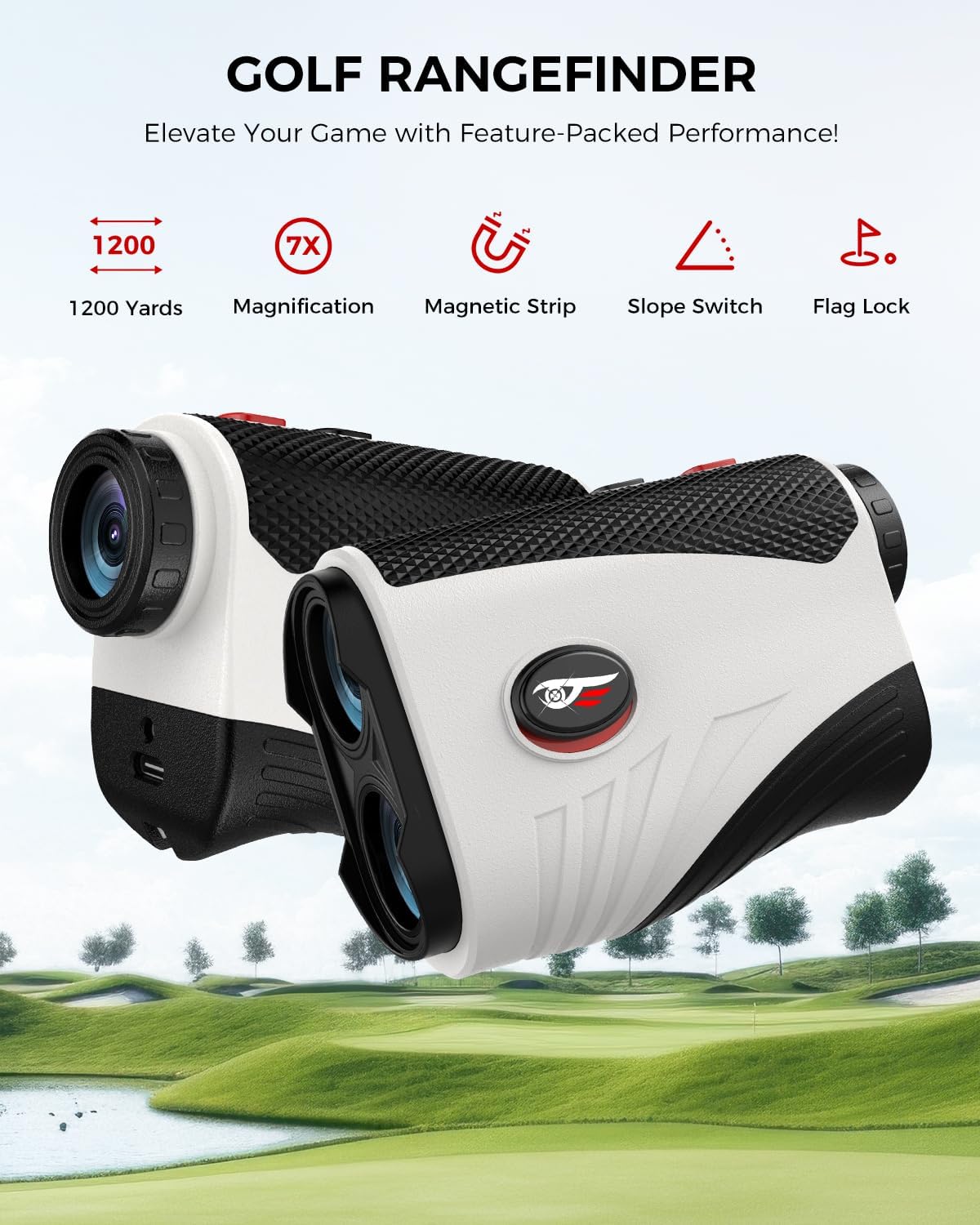 FVTGA Laser Golf Rangefinder with Slope