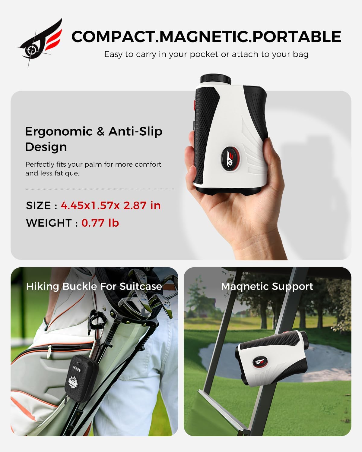 FVTGA Laser Golf Rangefinder with Slope