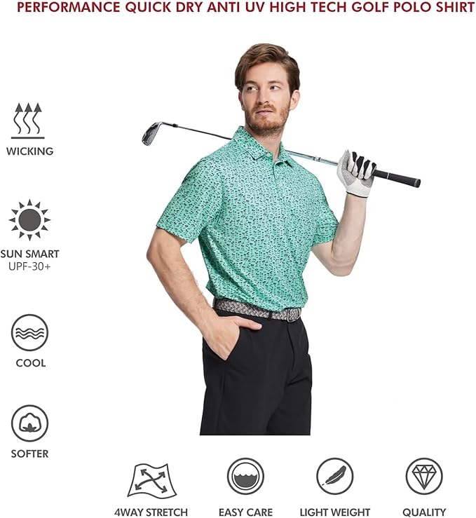 Rich Collection - Mint Sea Golf Polo