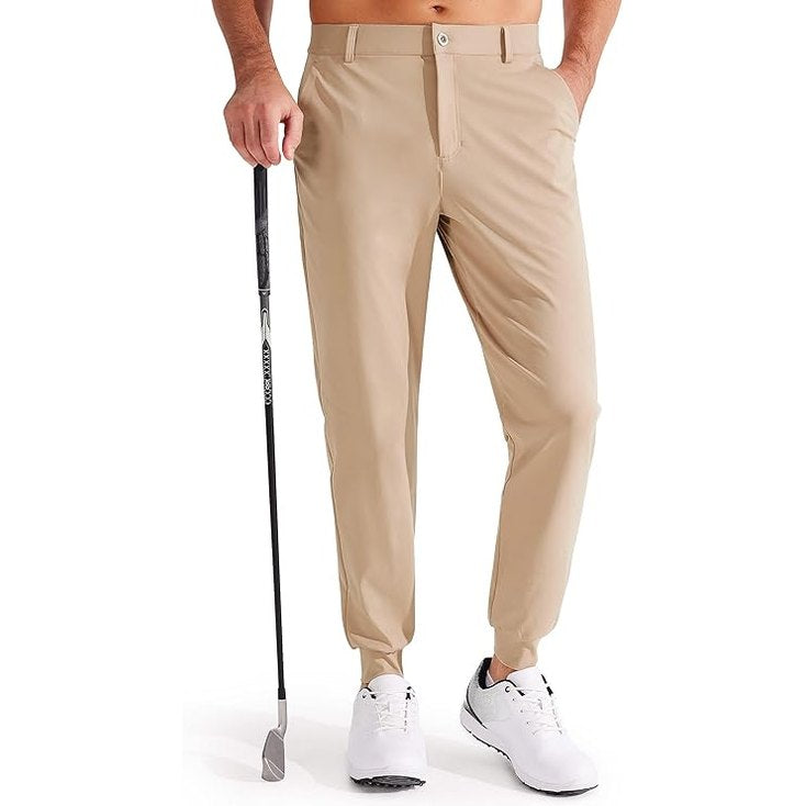Men's Golf Joggers, Lightweight, 3 Pockets, Slim Fit