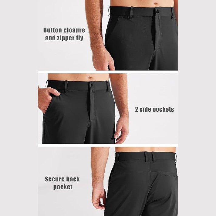 Men's Golf Joggers, Lightweight, 3 Pockets, Slim Fit