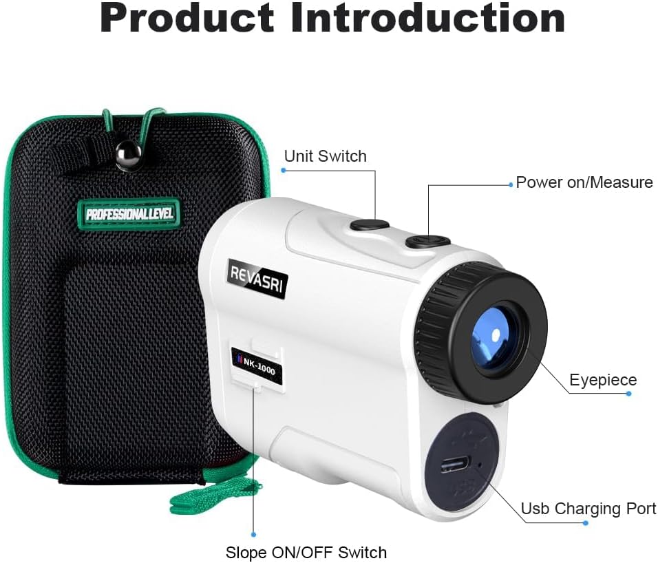 REVASRI Golf Rangefinder with Slope and Pin Lock