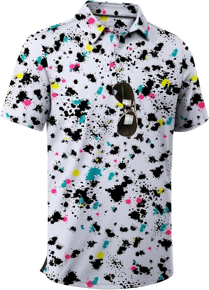 ZITY - Performance Polo, Splatter Paint