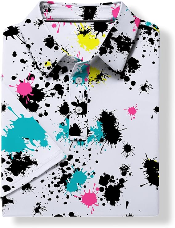ZITY - Performance Polo, Splatter Paint