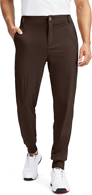 Men's Golf Joggers with 5 Pockets Slim Fit Stretch - Soothfeel