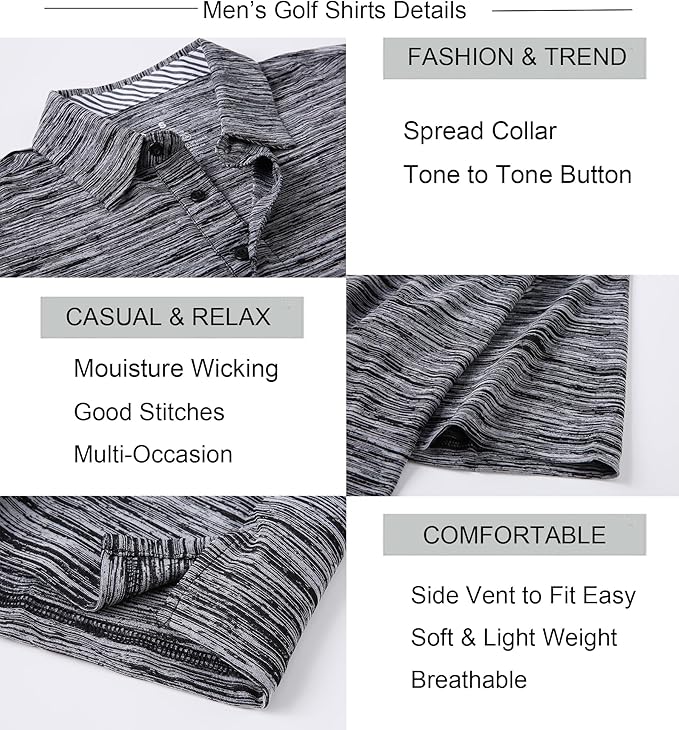 Vando Collection - Golf Polo, Moisture Wicking