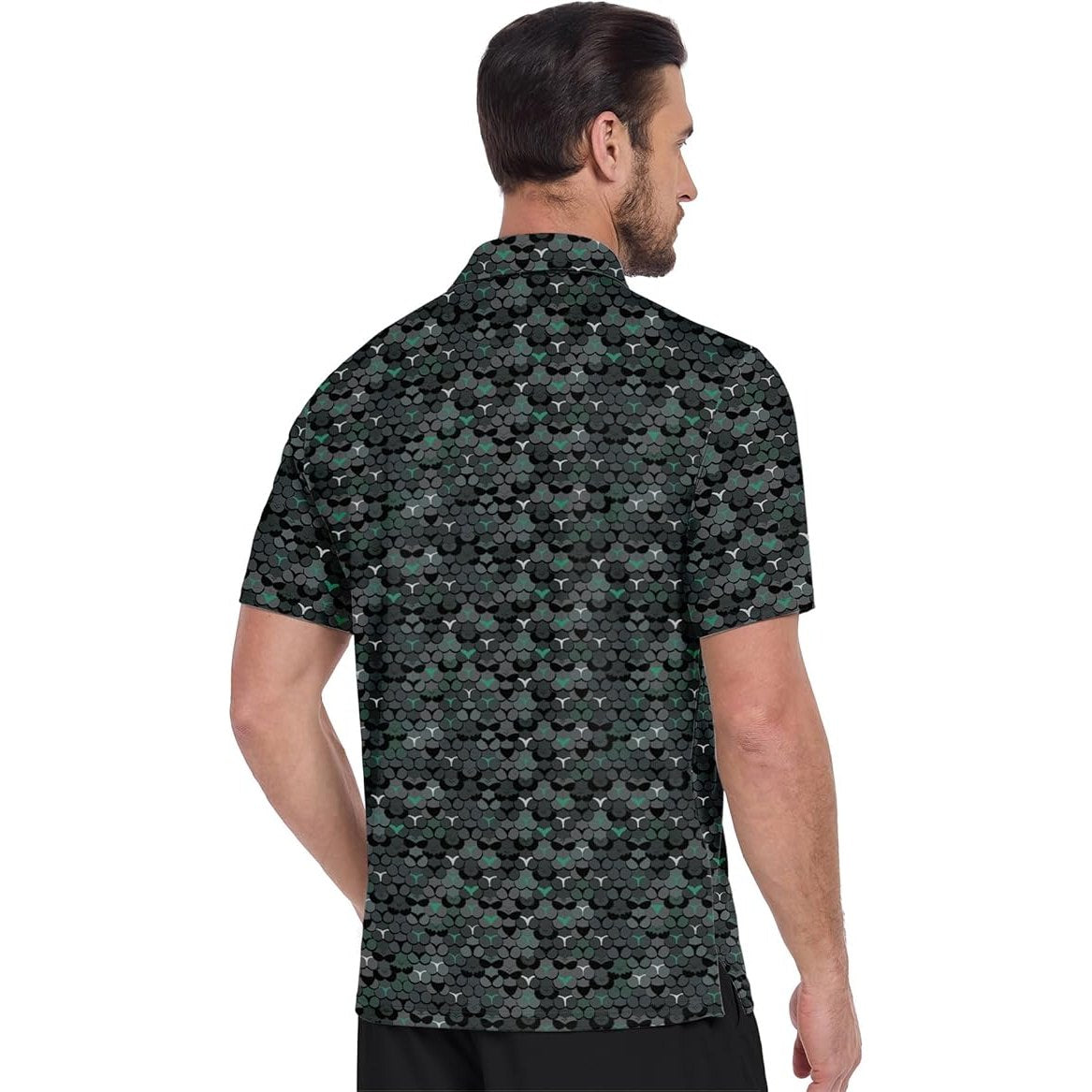 ZITY - Performance Polo, Black and Green
