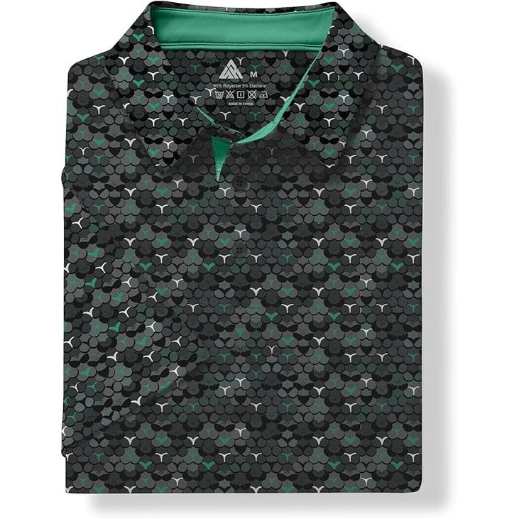 ZITY - Performance Polo, Black and Green