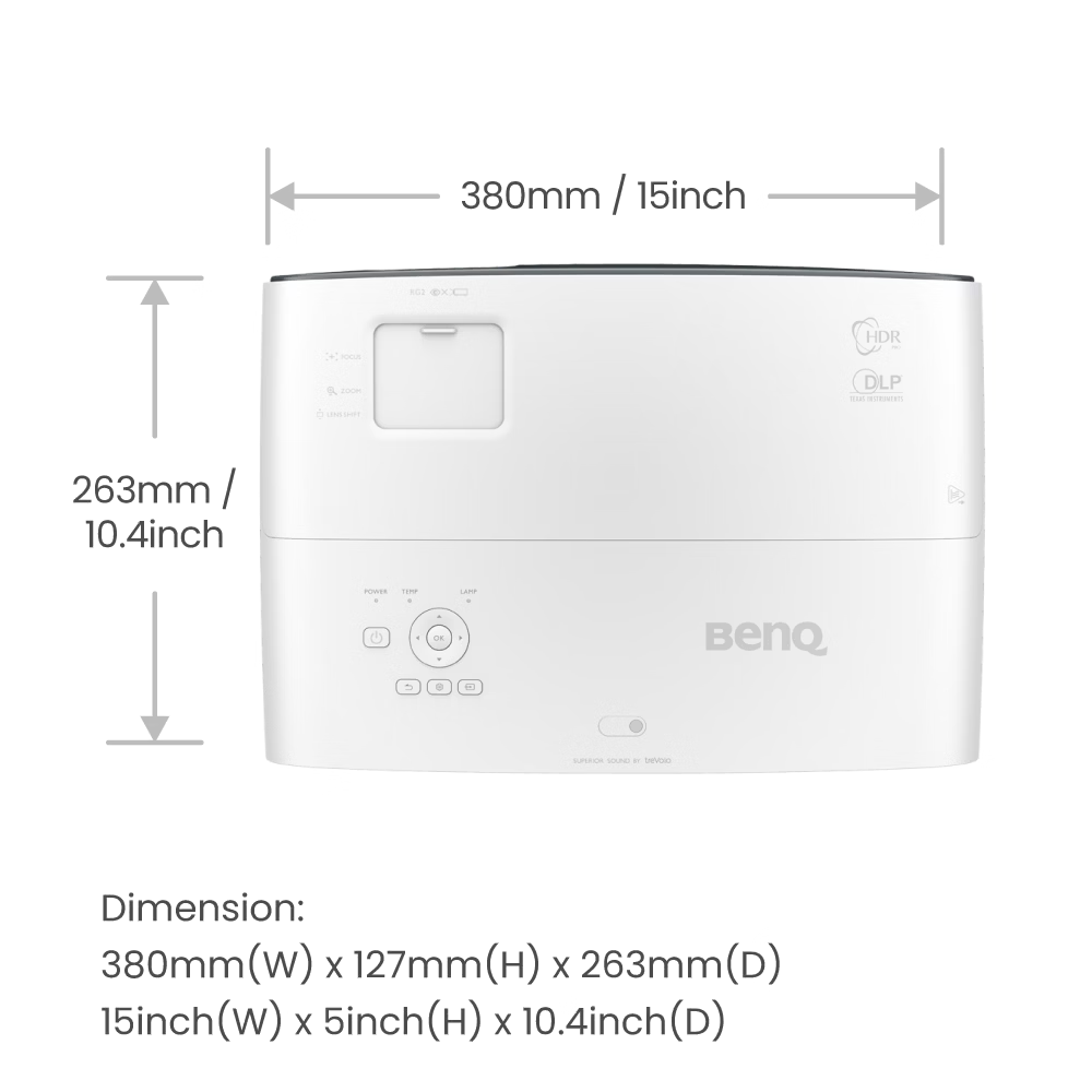 TK860i 4K HDR 3300lm Home Theater Projector