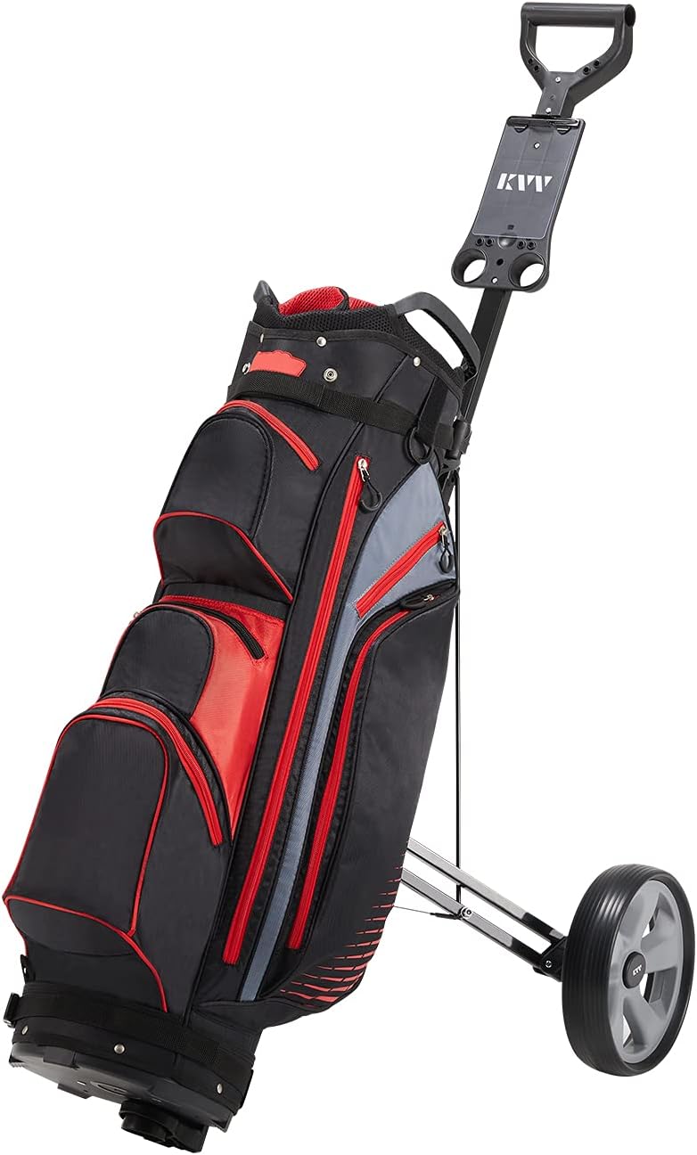 2-Wheel Aluminum Frame Golf Push Cart - KVV
