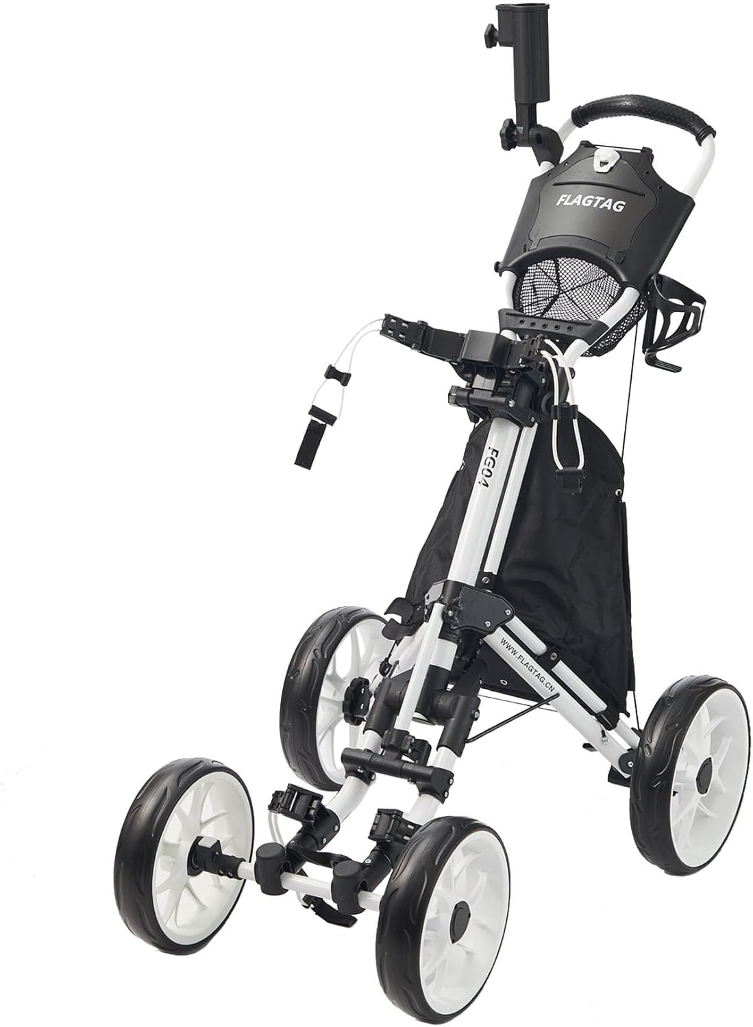 Golf Push Cart 4-Wheels - FLAGTAG