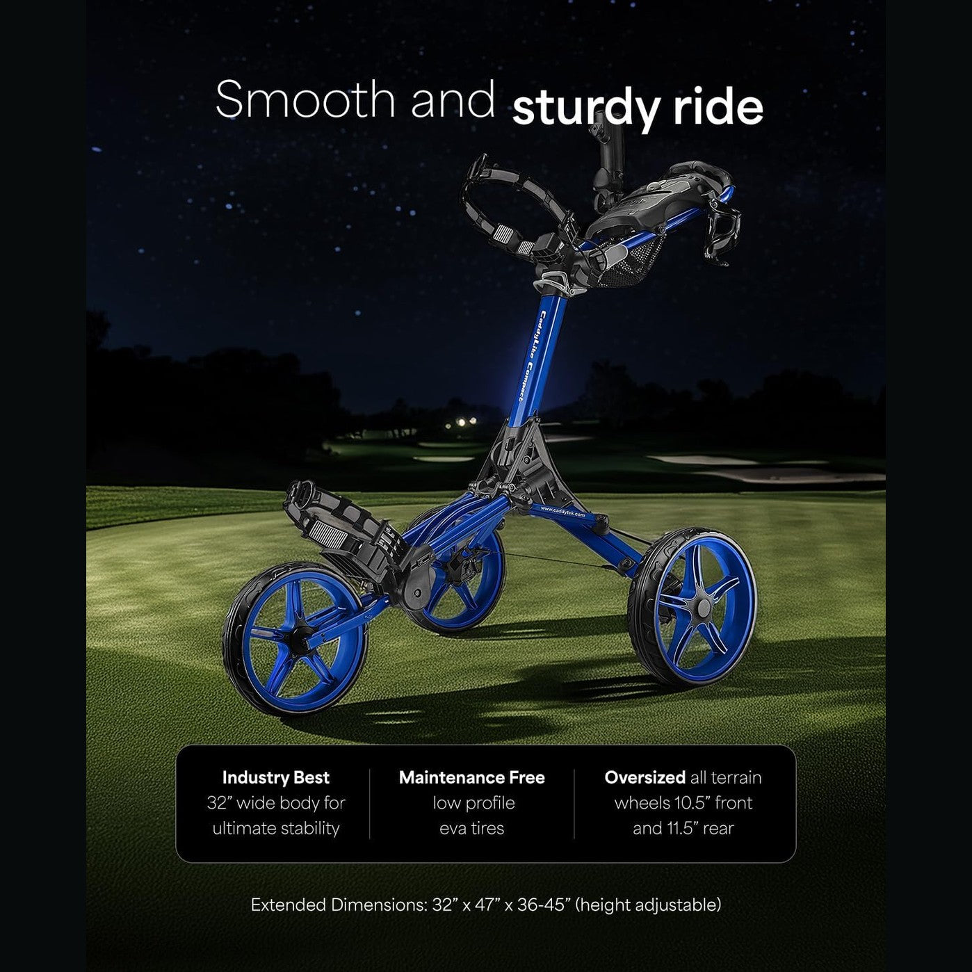 Compact Golf Push Cart - Caddytek