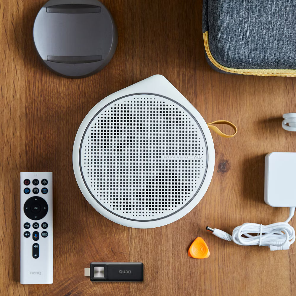 GV30 Portable Smart Projector with Extra Bass Bluetooth Speakers