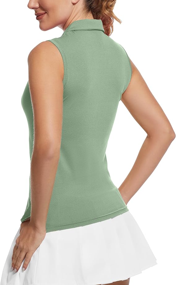 Women's Sleeveless Golf Shirts - MathCat