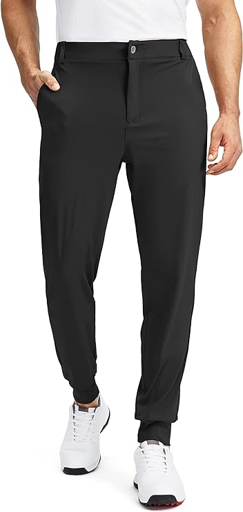Men's Golf Joggers with 5 Pockets Slim Fit Stretch - Soothfeel