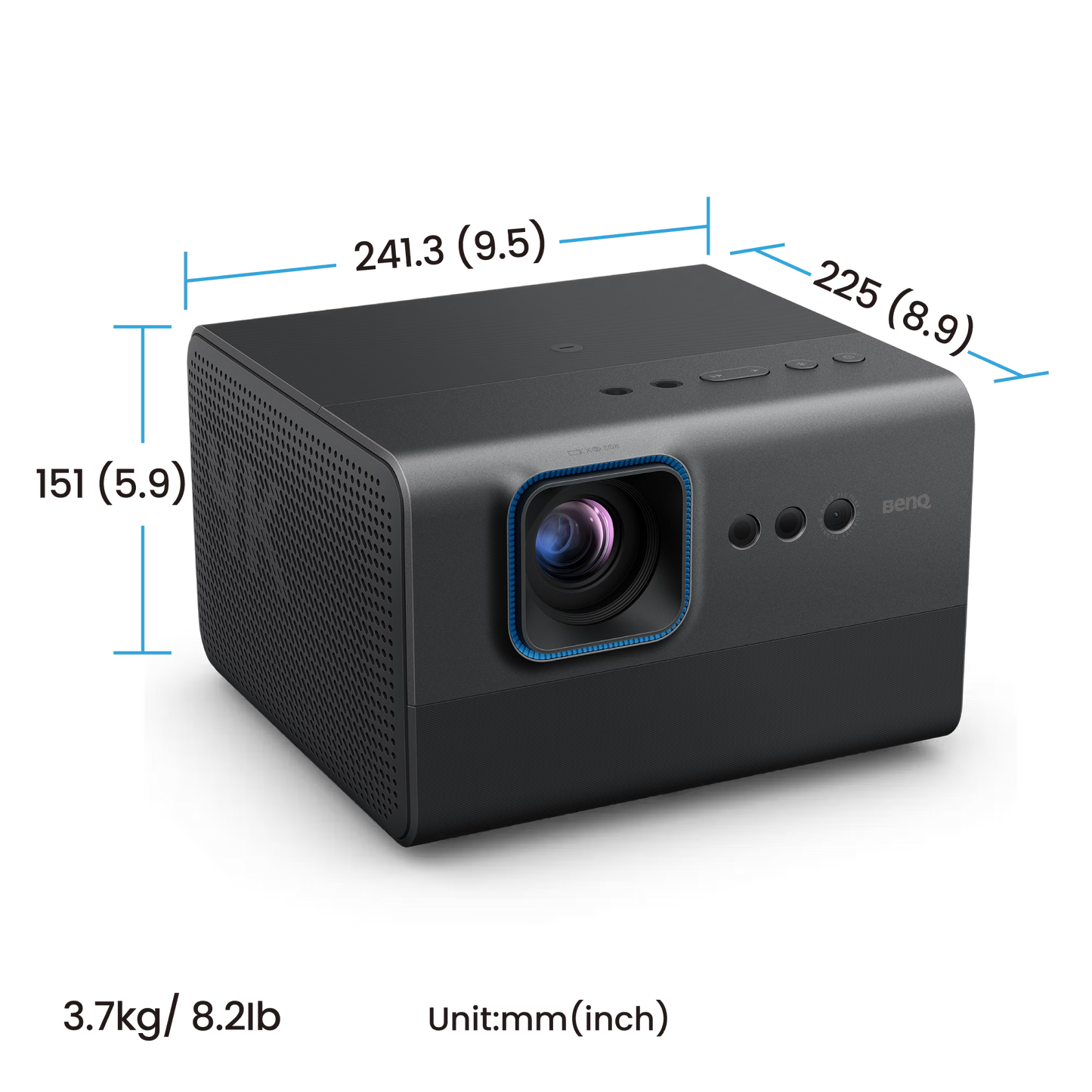 GP520 4K HDR 2600lm Home Entertainment Projector with Google TV