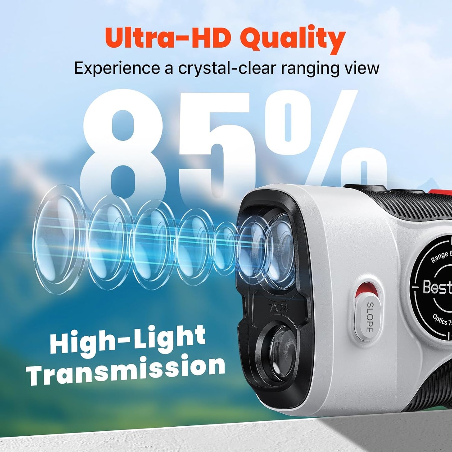 BESTSEE Golf Laser Rangefinder, 1500Y