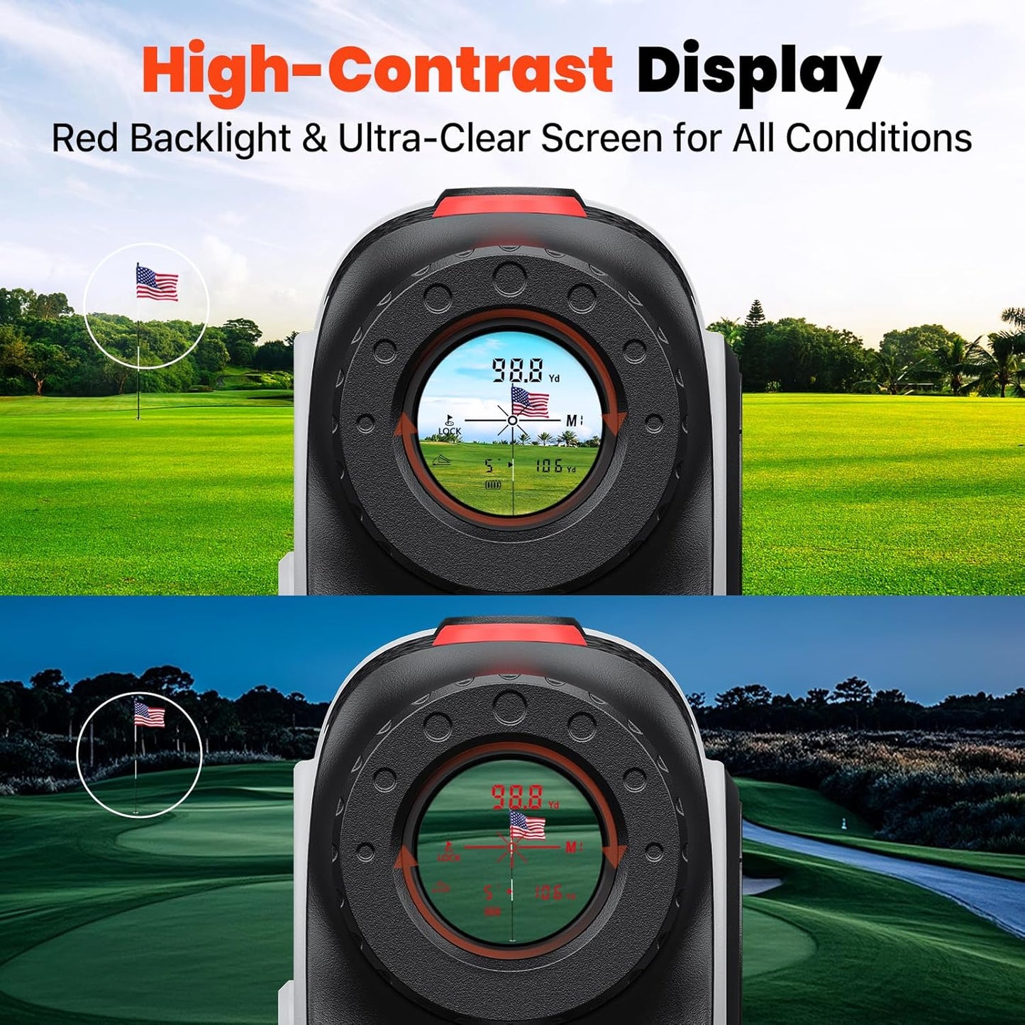 BESTSEE Golf Laser Rangefinder, 1500Y
