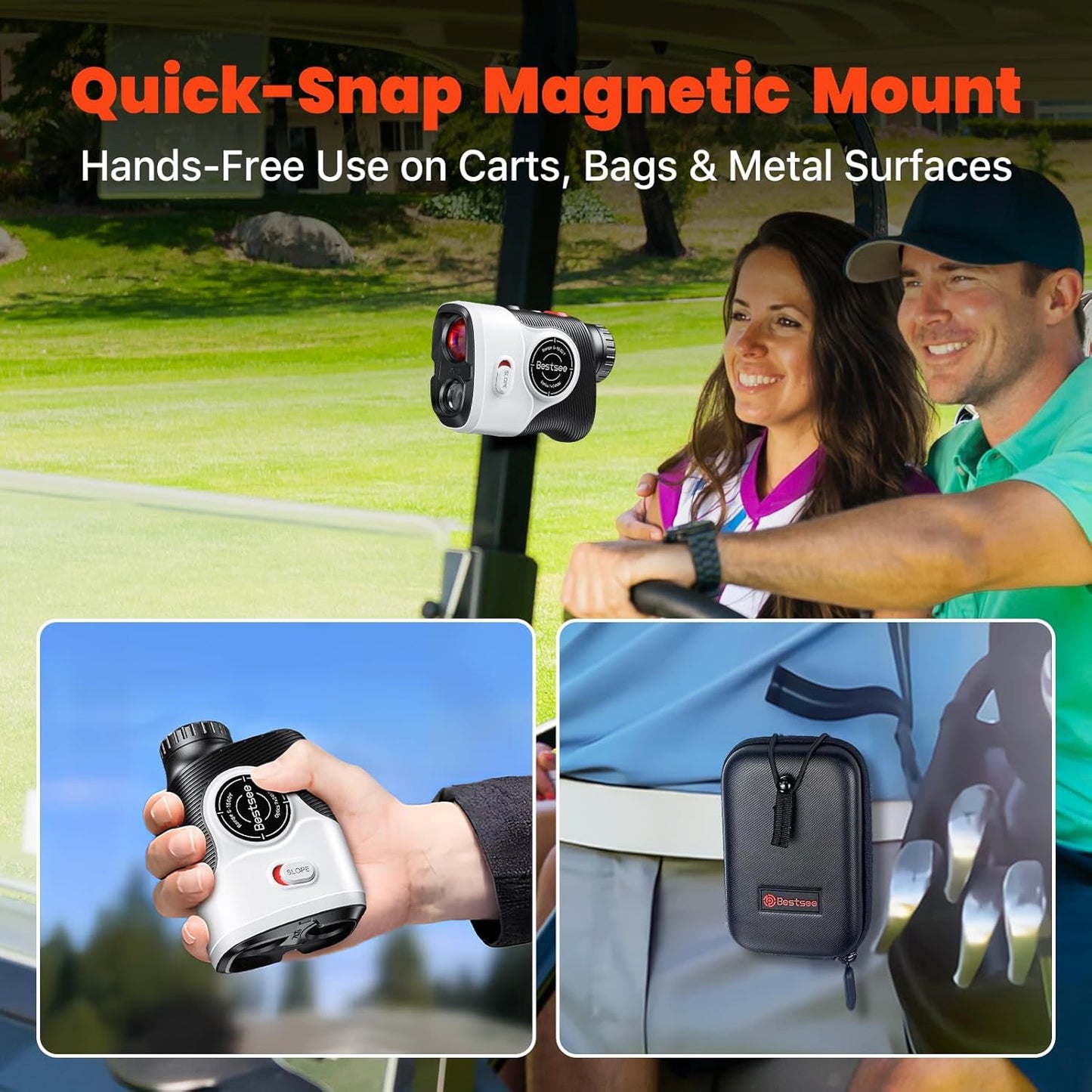 BESTSEE Golf Laser Rangefinder, 1500Y