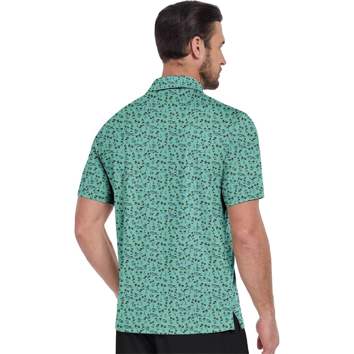 ZITY - Performance Polo, Light Green Palms