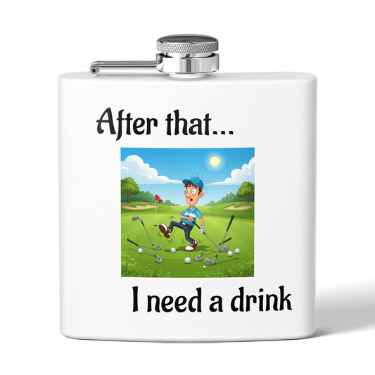 Stainless Steel Golf Flask