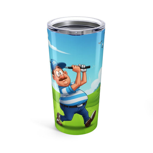 Cartoon 20 oz Tumbler - Swing & Miss