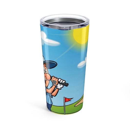 Cartoon 20 oz Tumbler - Tee-Time