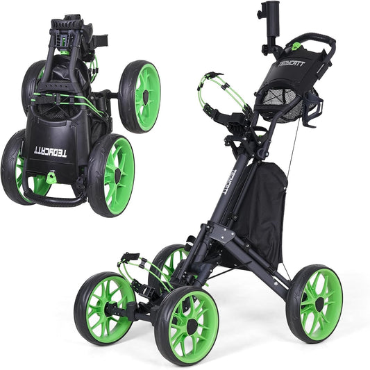 4 Wheel Golf Push Cart - Tedycatt