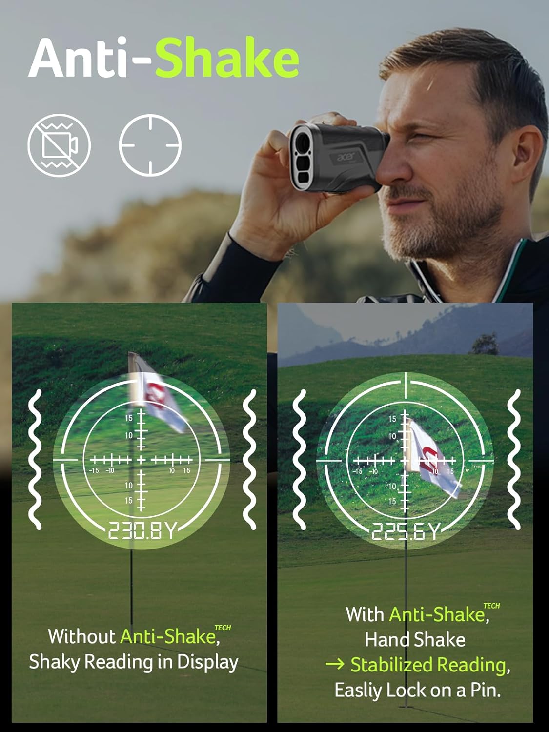 ACER Gadget Golf Rangefinder with Slope