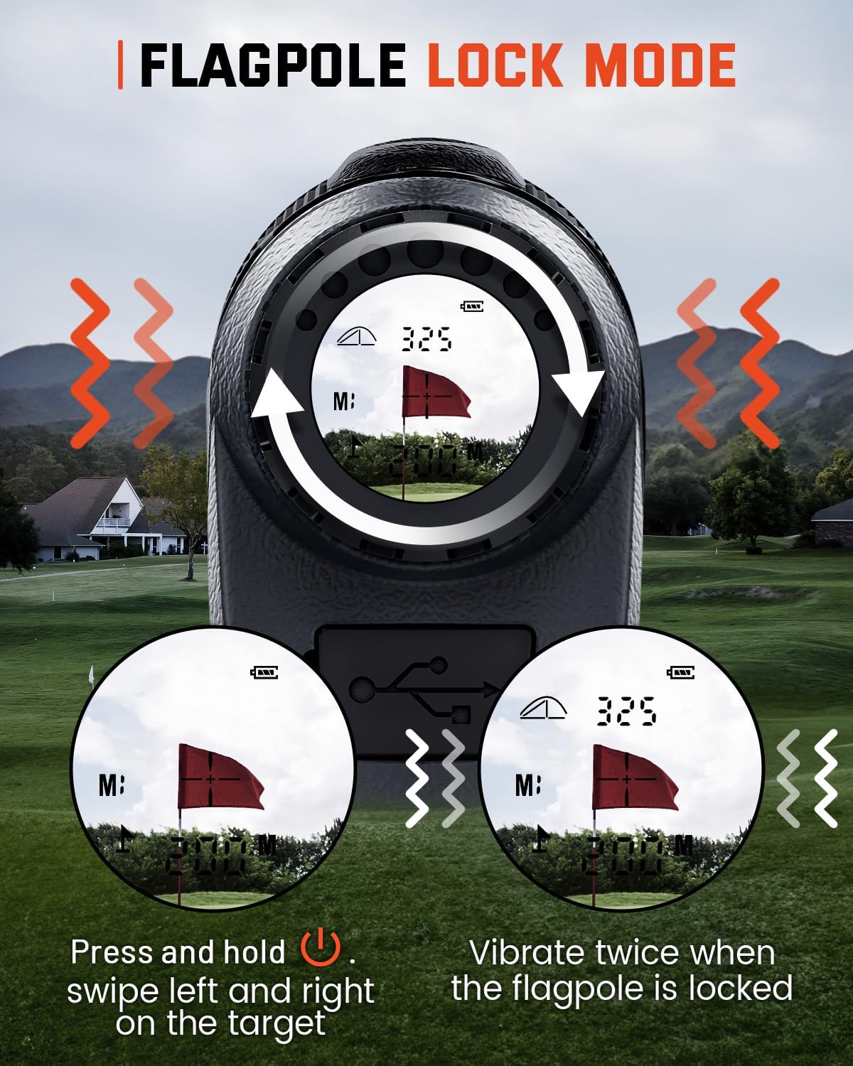 BESTSEE Golf Rangefinder with Slope
