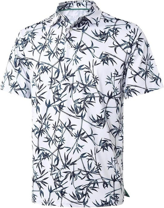 Rich Collection - Blue Plants Golf Polo