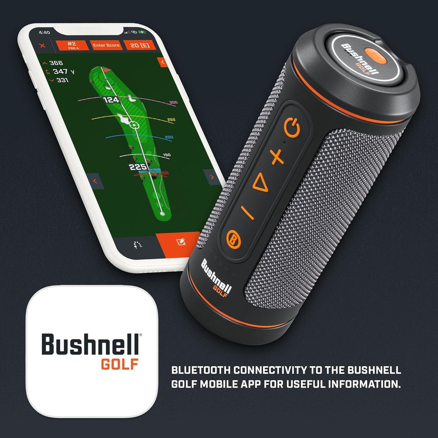 Bushnell Golf Wingman 2 Golf Speaker with Audible GPS Distances