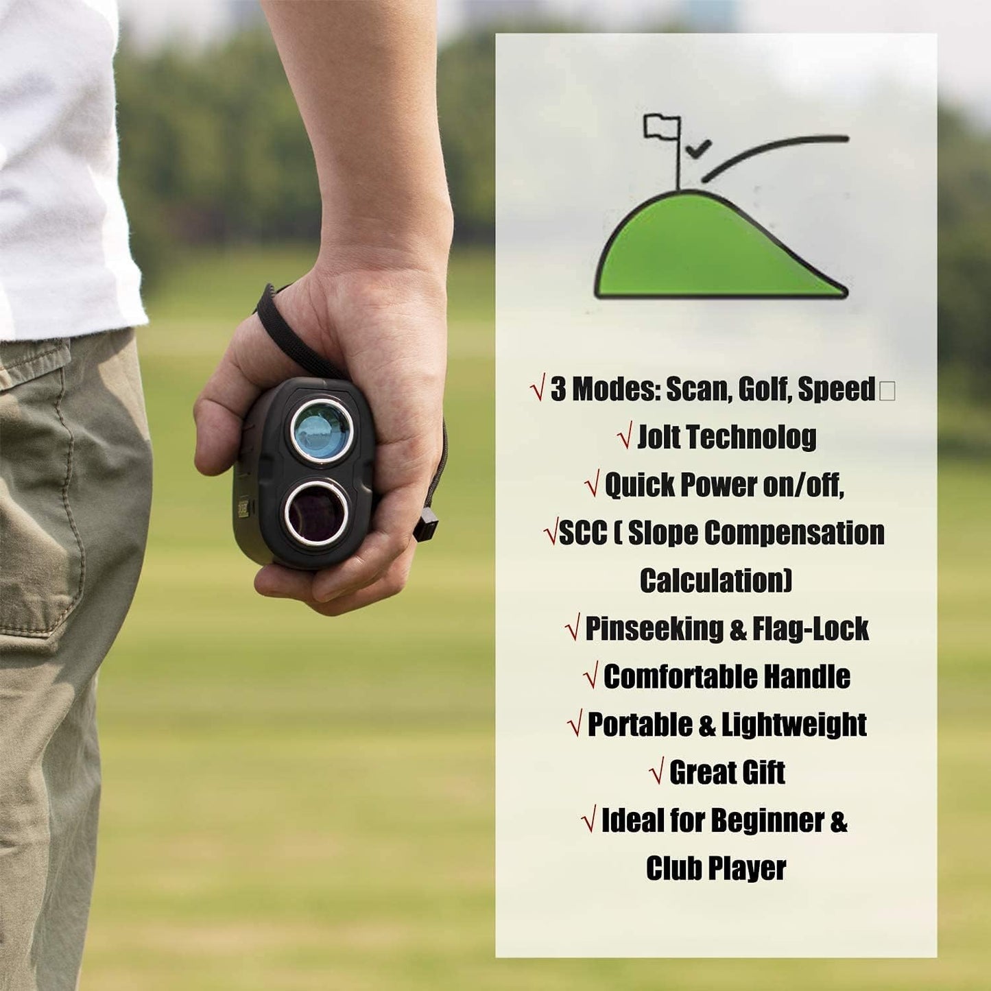 GOGOGO SPORT Vpro GS03 Laser Golf/Hunting Rangefinder