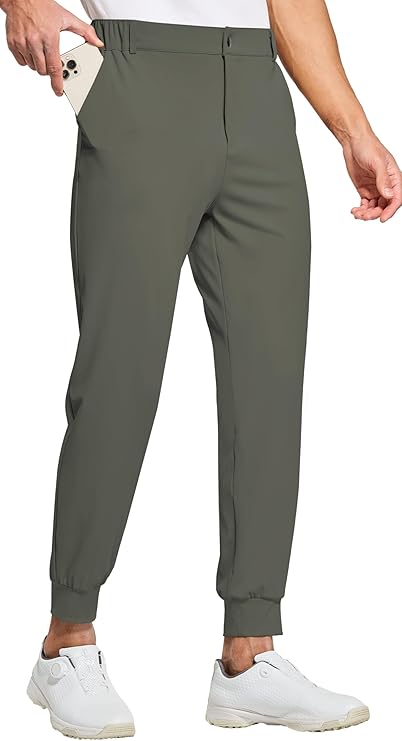 Men's Golf Joggers - Stretch Pants with 5 Pockets Slim Fit