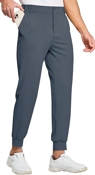 Men's Golf Joggers - Stretch Pants with 5 Pockets Slim Fit