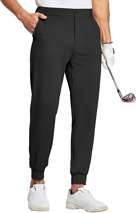 Men's Golf Joggers - Stretch Pants with 5 Pockets Slim Fit