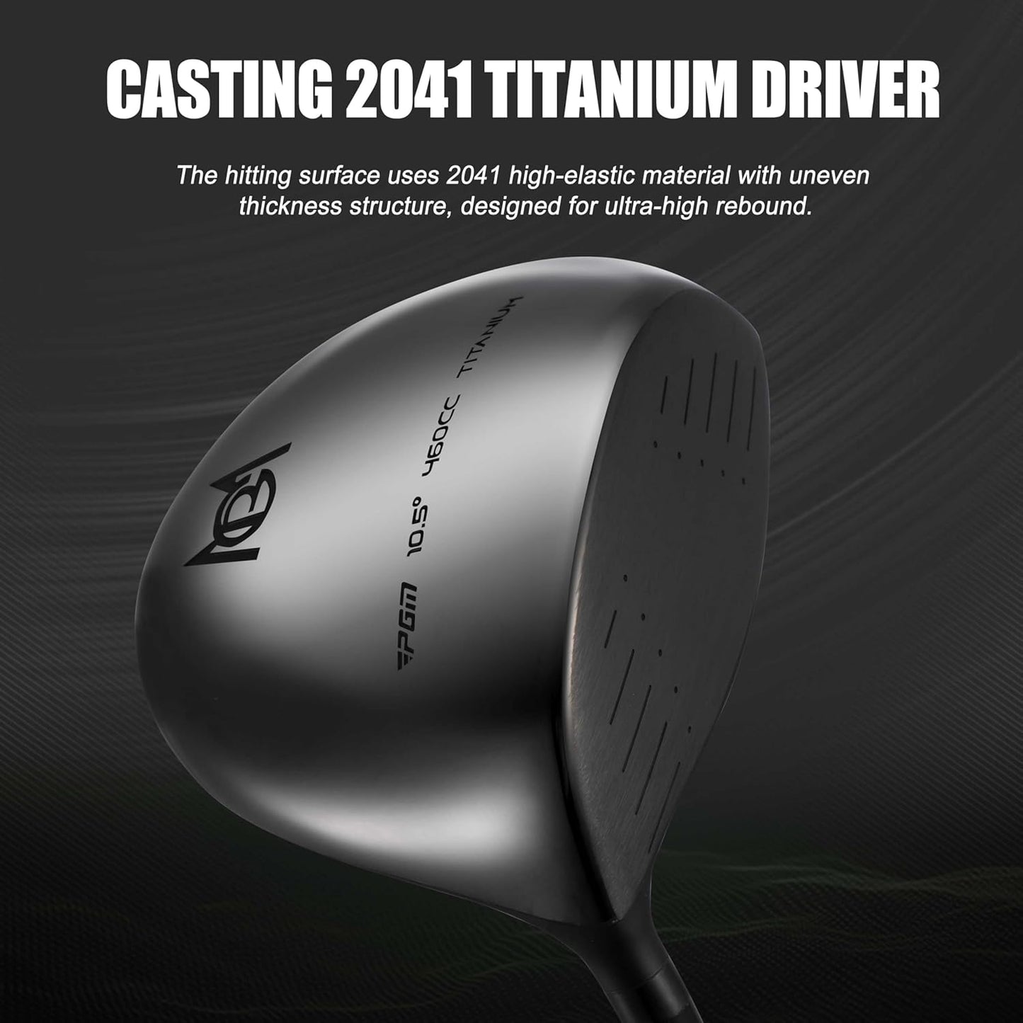 PGM 13 Piece Men's Complete Golf Club Set - Ultra-Thin Face Titanium Driver